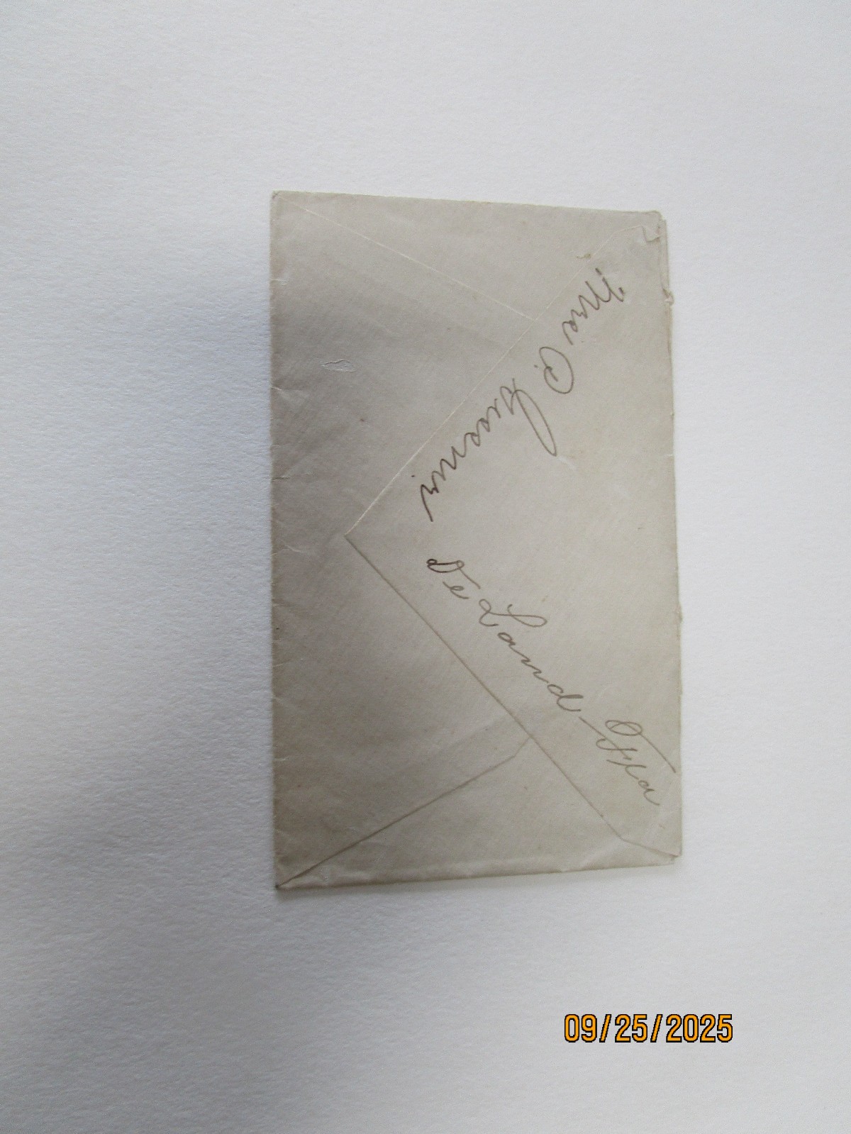 WASHINGTON 2 CENT STAMP ENVELOPE POSTMARKED 1919 DELAND FLA STAMP EPHEMERA