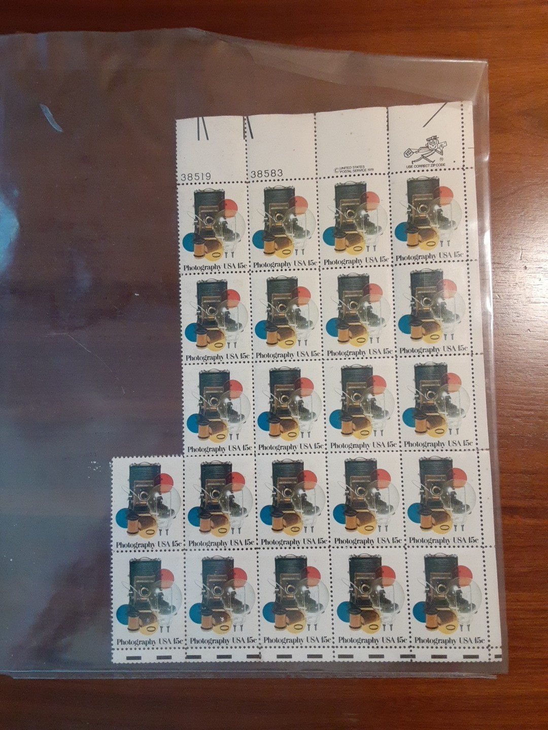 1978 Camera 15 Cent Postage Stamp Celebrating Photography Unused