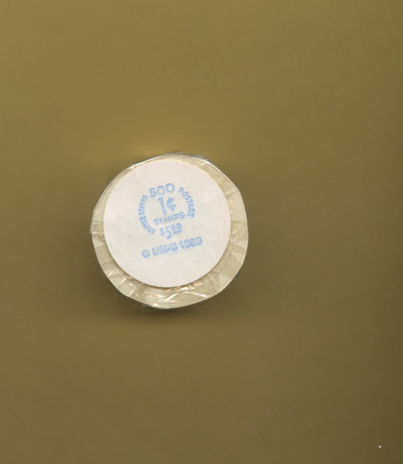RARE 1983 1 CENT STAMPS 500 STAMP COIL ROLL ORIGINAL WRAPPING OMNIBUS