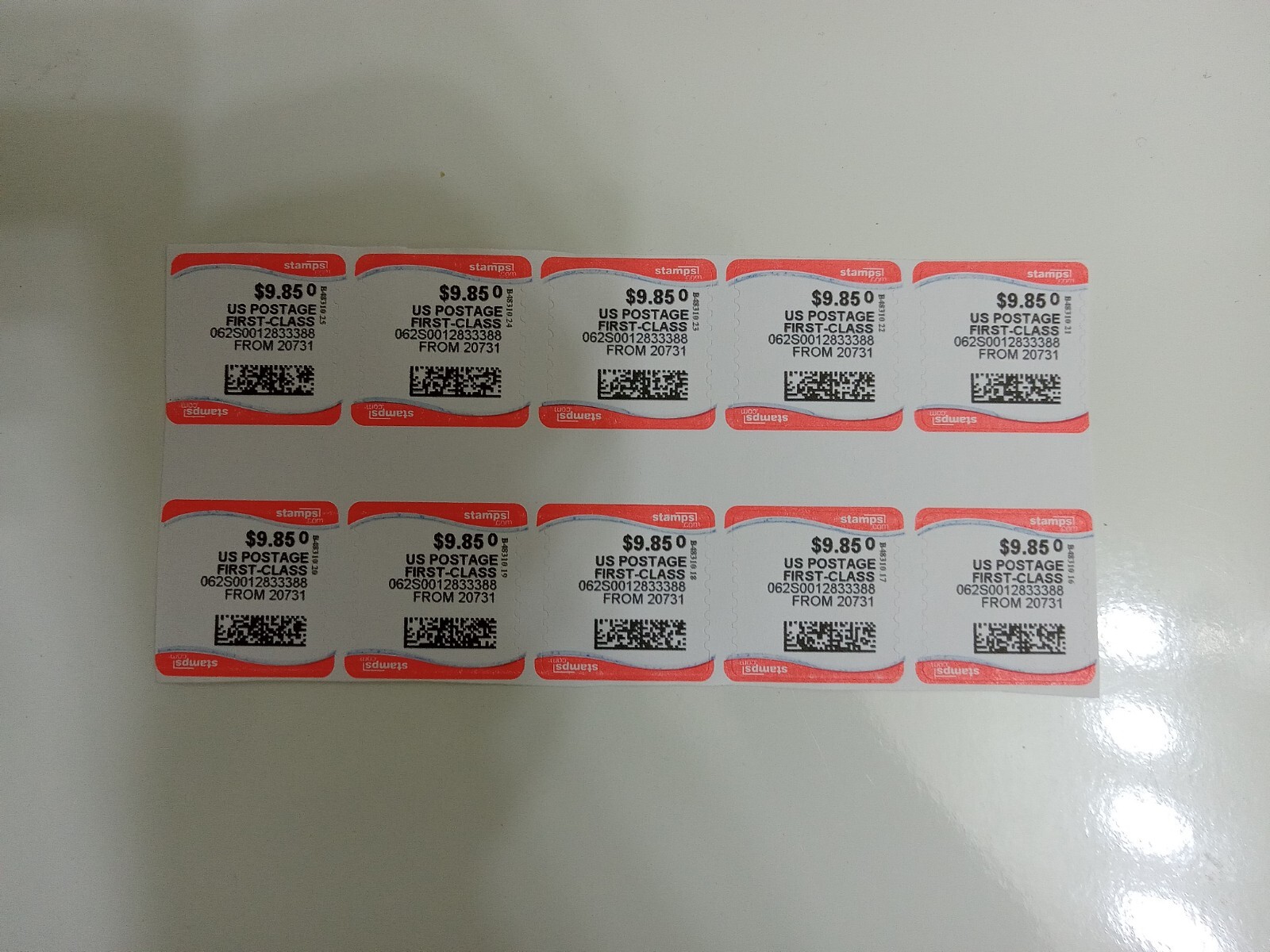 Discount Stamps, Priority Mail Stamps 150, $9.85 Face Value. Fast Shipping.