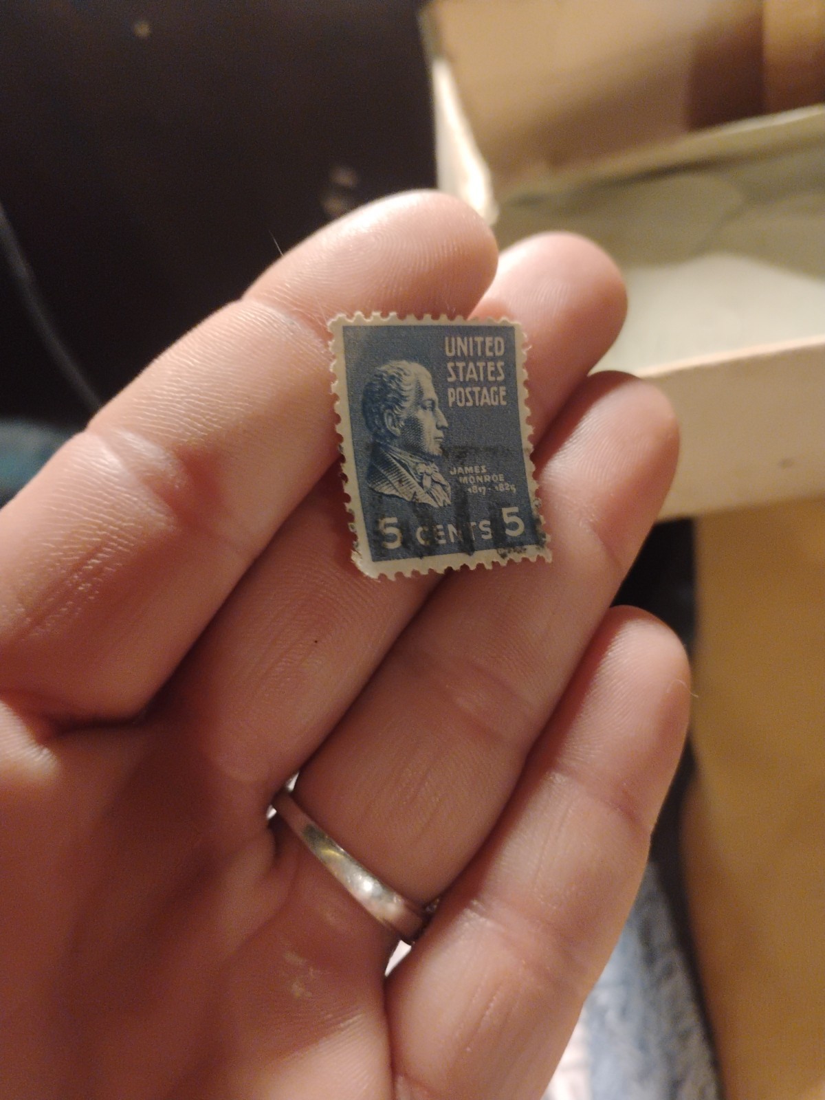 US 5c James Monroe Postage Stamp United States Single