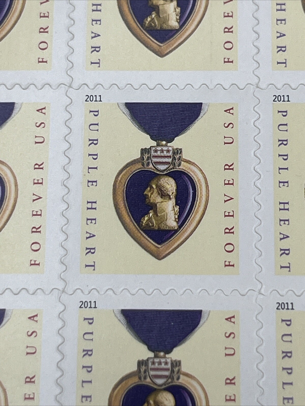 US Scott #4704 Purple Heart 2012 Forever Complete Sheet 20 Mint NH