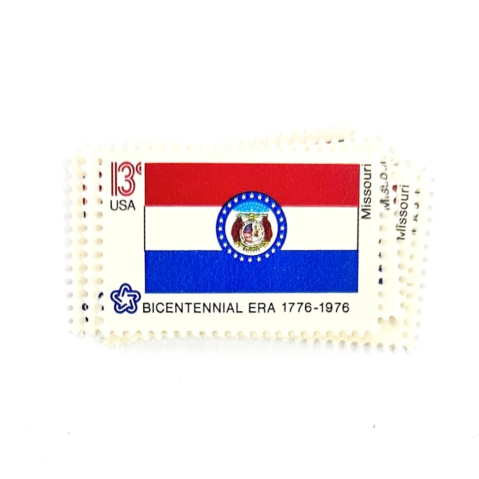 10 x Missouri State Flag 13 cents 1976 UNused US postage stamps