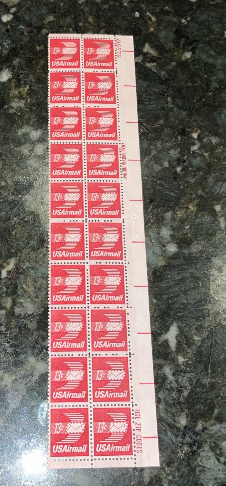 Scott c79, Airmail, 13 cent, Sheet Of 20