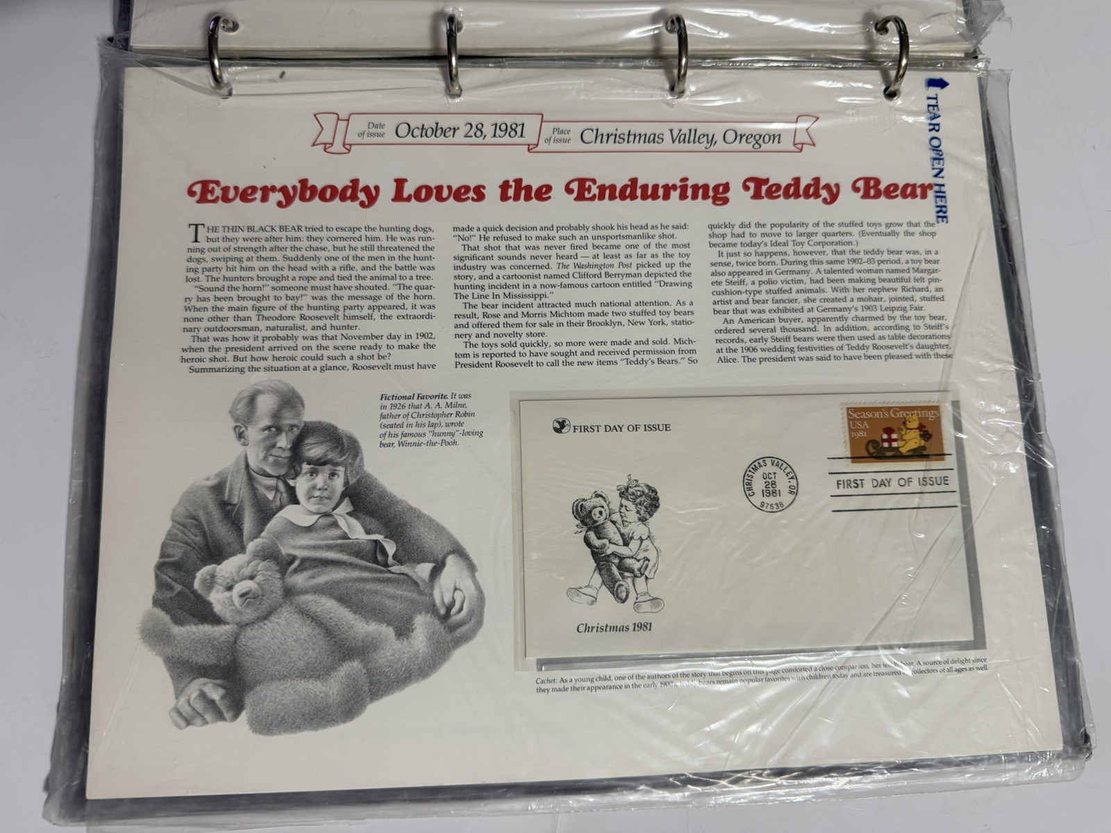 Reader’s Digest First Day Cover Collection w/ Binder And Stamps, 1981
