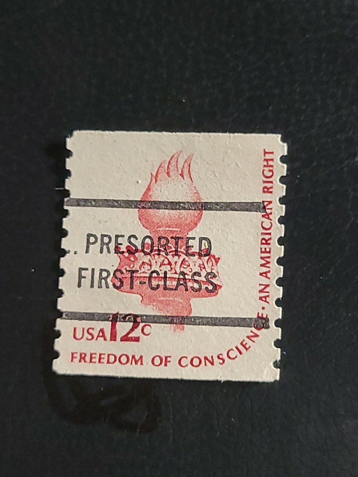 US STAMP FREEDOM OF CONSCIENCE AN AMERICAN RIGHT 1981 Presorted First-Class#4404