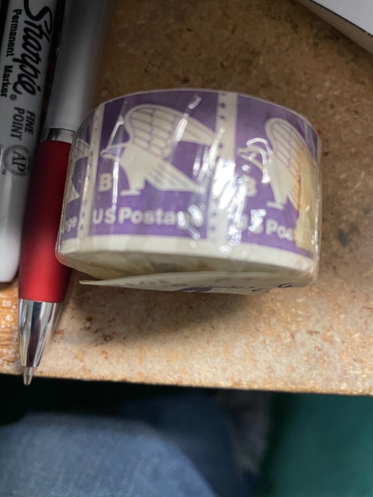 RARE 1981 18 CENT STAMPS 500 STAMP COIL ROLL ORIGINAL WRAPPING AMERICAN EAGLE