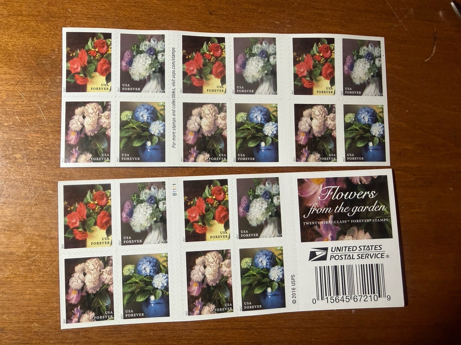 USPS FOREVER POSTAGE STAMPS-FLOWERS-20 STAMPS-SAVE $$$-RETAIL .78 UPAY .58
