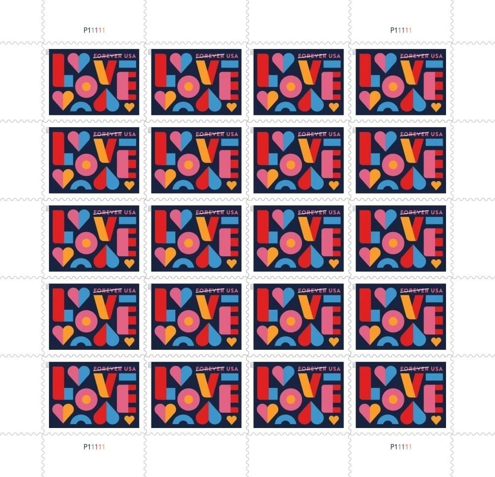 Love 2021 (Sheet of 20) First-Class Mail Forever Postage Stamps