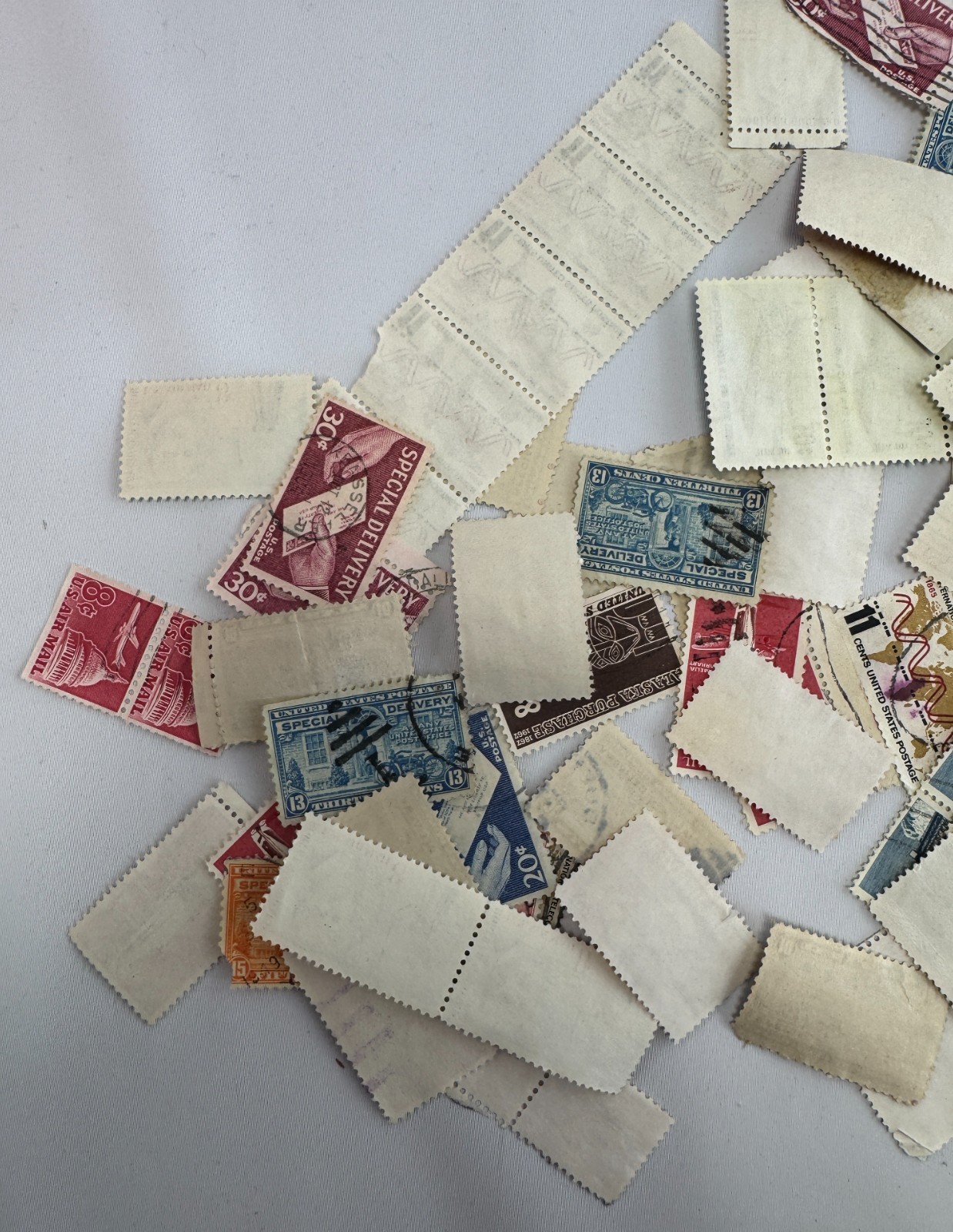 Vintage US Airmail and Special Delivery Stamp Lot 100+ Used Transportation
