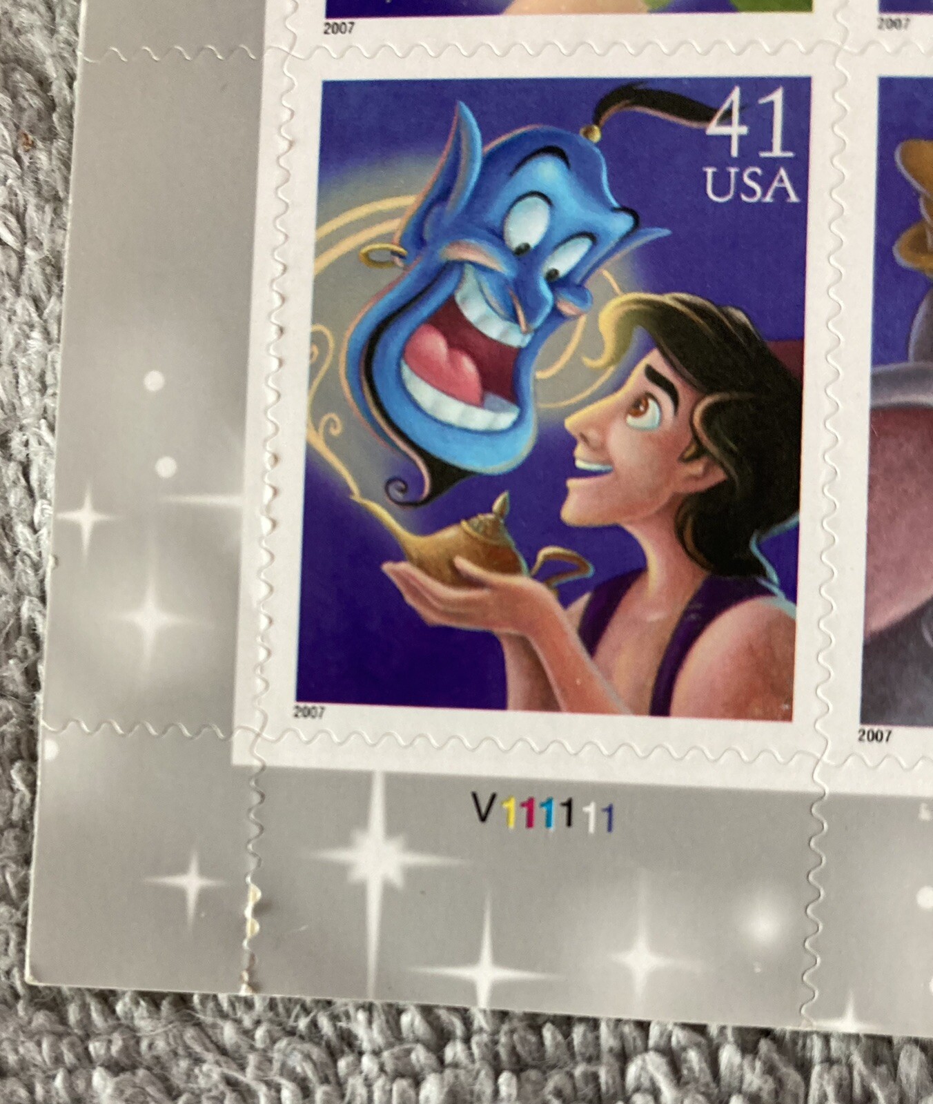 Mickey Dumbo Aladdin The Art of Disney Magic Group Of 20 41 cents stamp sheet