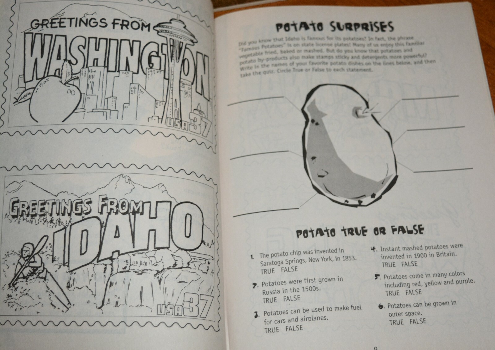 5 RARE NEW COPIES USPS COLORING & ACTIVITY BOOK GREETINGS FROM AMERICA