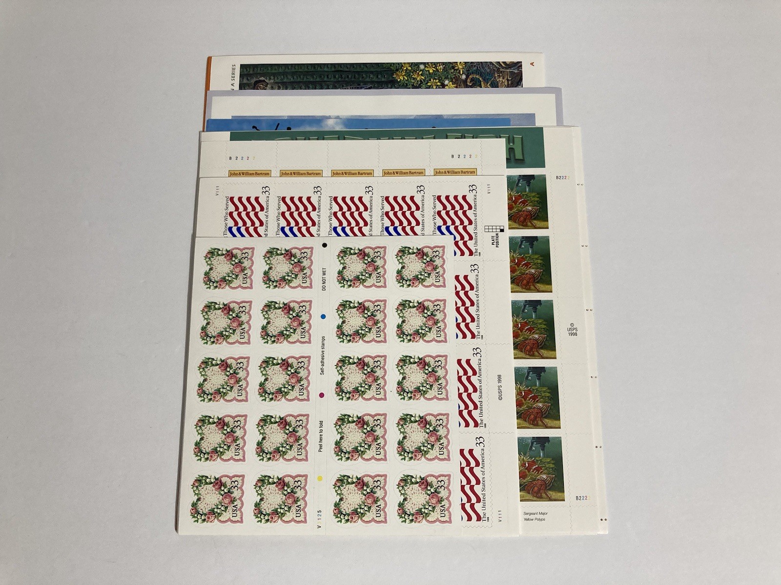 Lot of US Stamp 33 Cent Booklets with Face Value of $122.10