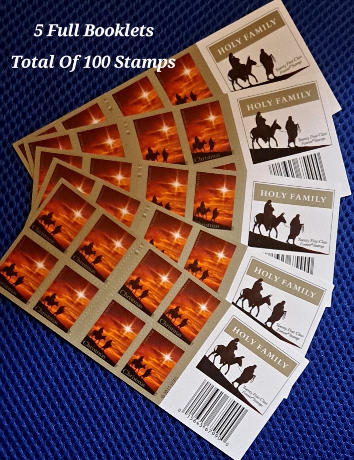 100 FOREVER CHRISTMAS USPS 5 Books HOLIDAY