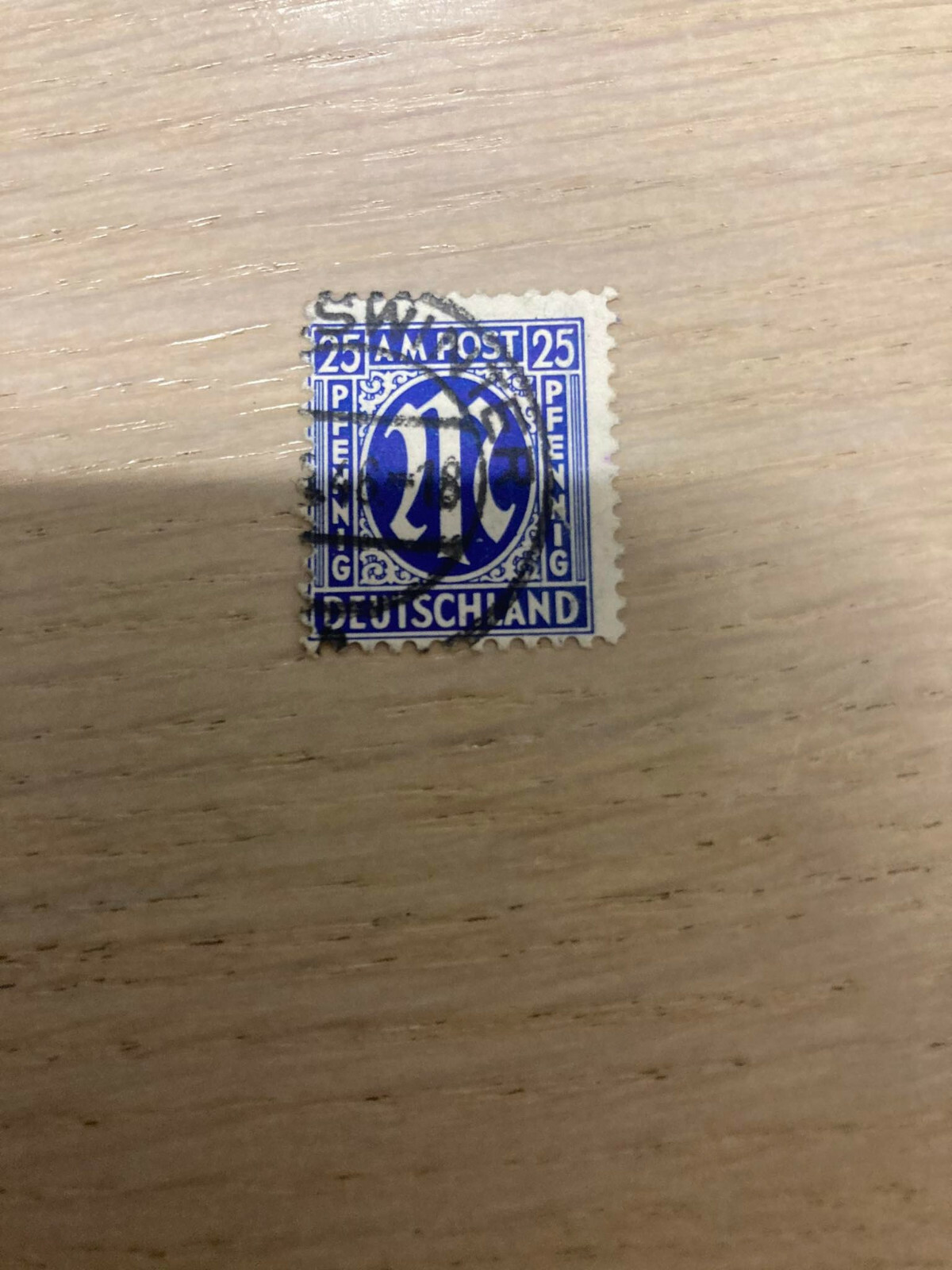 A.M.G. Issue 25pf ultramarine