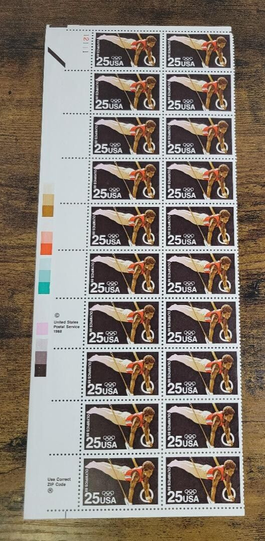 USPS Olympics 1988 25 Cent Stamps
