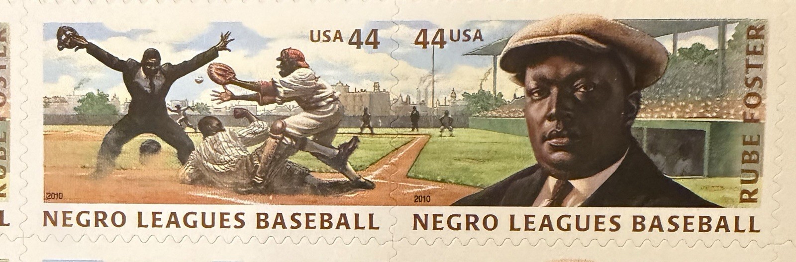 US Stamps Rube Foster Negro Leagues Baseball Series 12 Stamps 44 Cents MNH