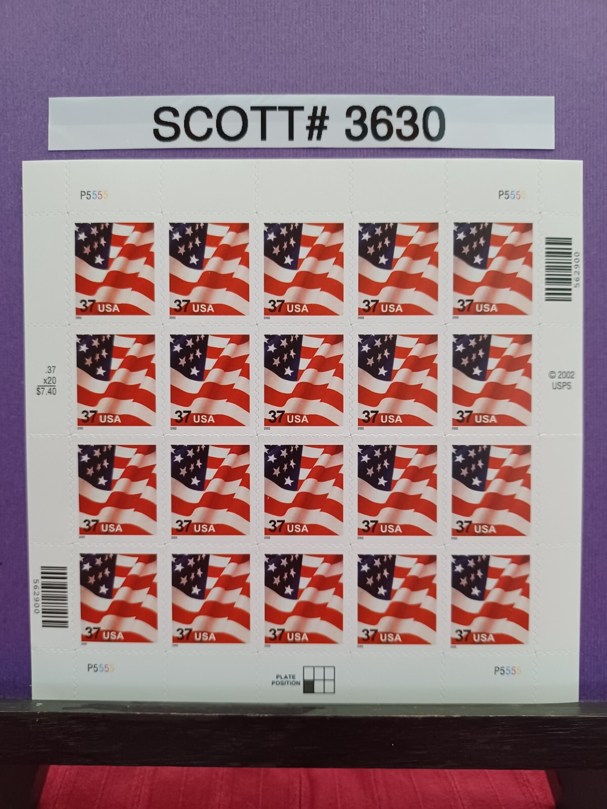 Scott # 3630 American Flag