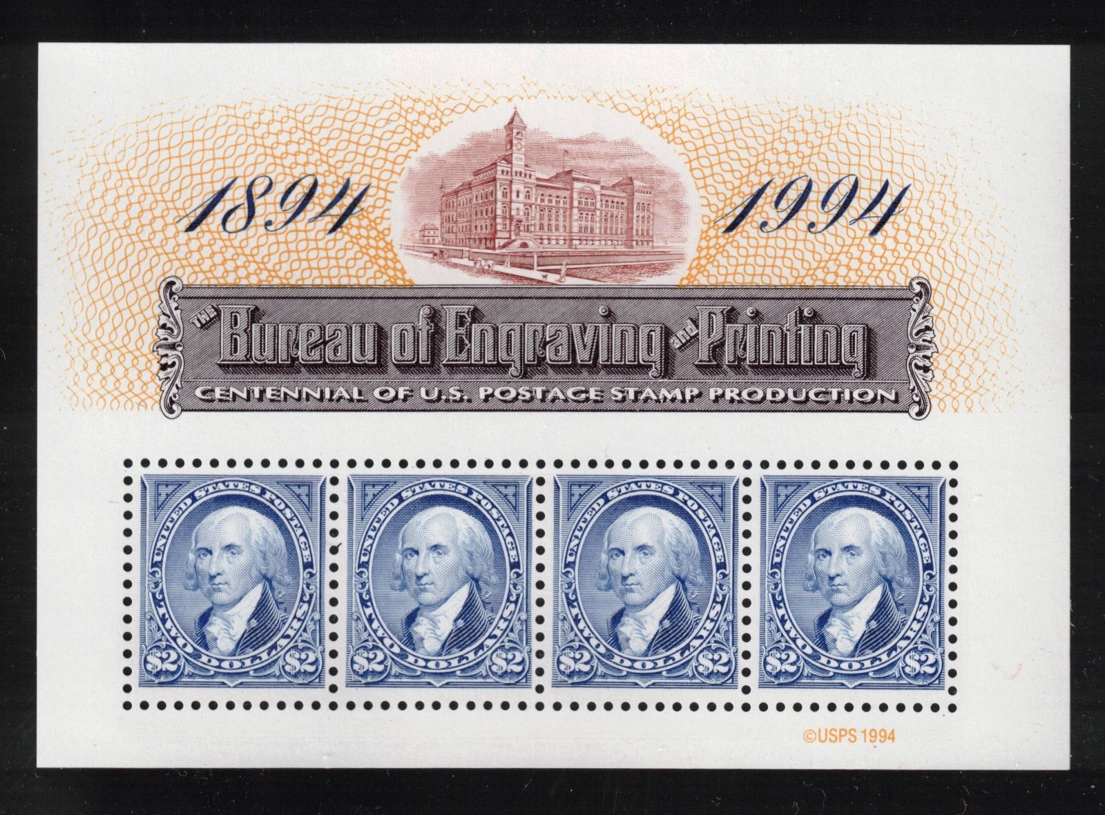 Discount Postage – BEP Souvenir Sheet, Scott 2875, Quantity 50, Face $400