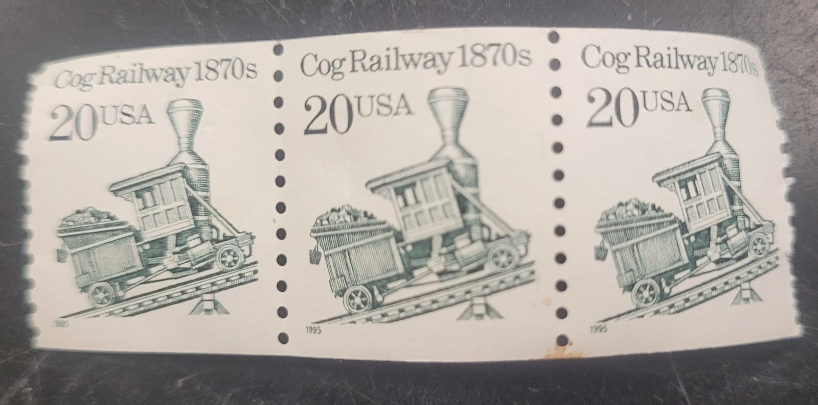 7 Older Stamps FDR $.06 Buffalo Bill $0.15 Sinclair Lewis $0.14 Cog Railway $.20