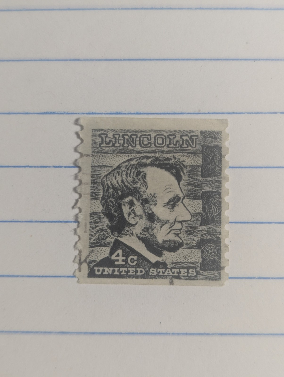 Rare 4 cent Lincoln Stamp. Very Nice, uncancelled stamp