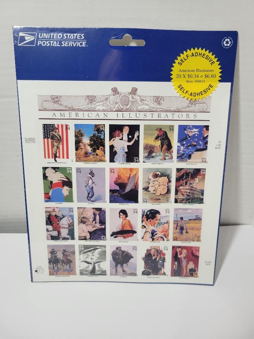 USPS American Illustrators 34 Cents Factory Sealed