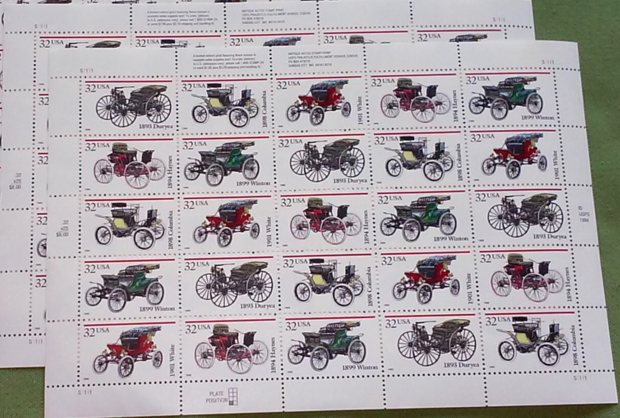 Usable 200 Assorted Mixed Multiples & Singles of 5¢ US Postage Stamps FV $10.00