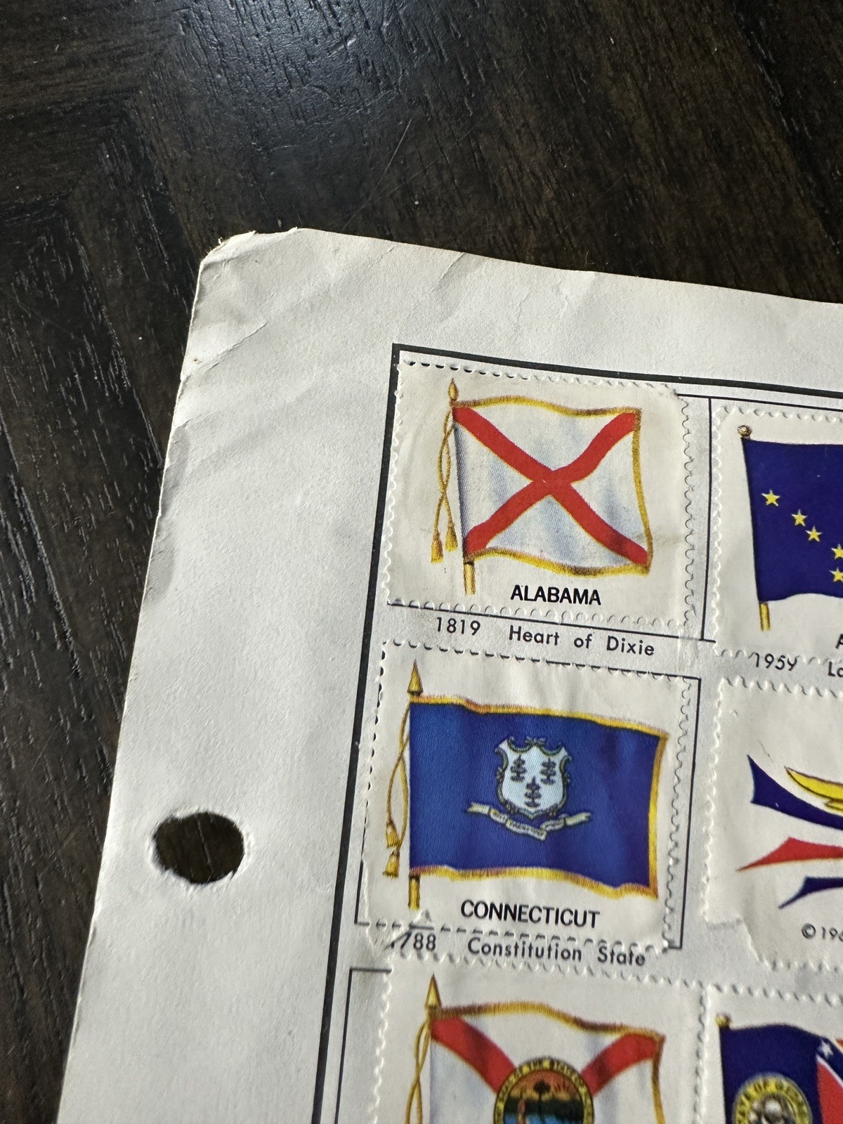 50 State Flags American Bicentennial Postage Stamps H.E. Harris & Co. USA- 1966