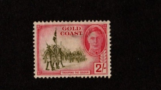 Gold Coast Scott 139 MH Trooping the Colour 2/- KGVI CV $11