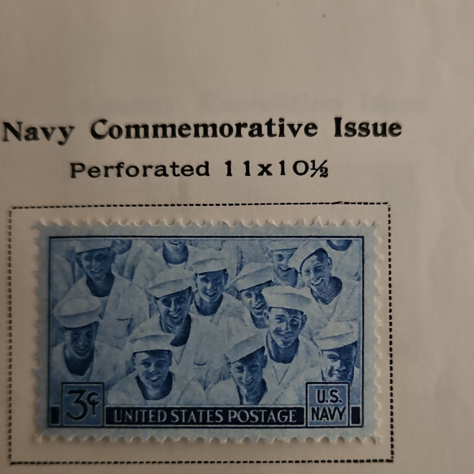 United States Postage Stamp Album Page Lot WWII/UN/Florida/Motion Pictures 3c 5c