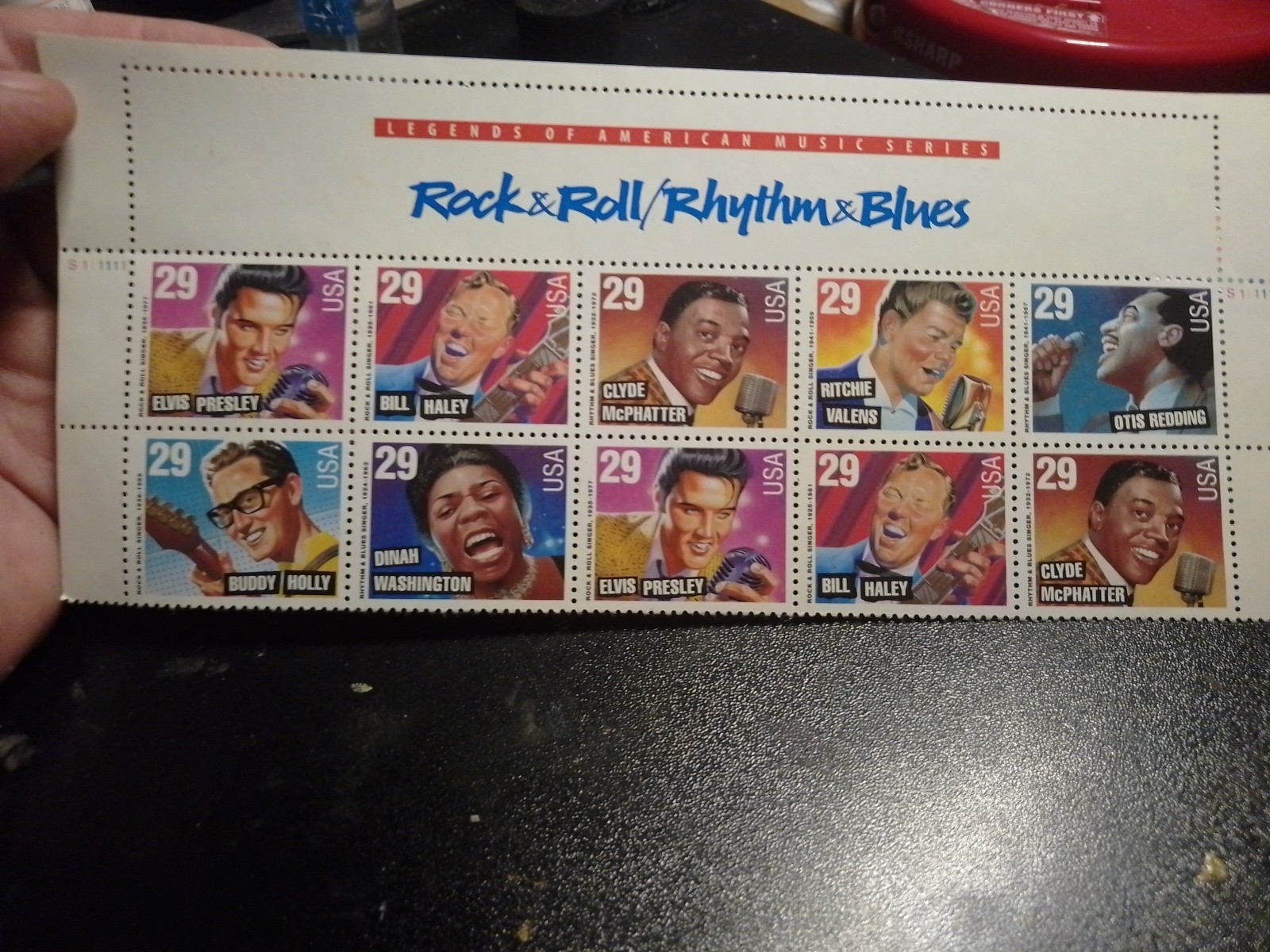 Legends of American Music Series Rock & Roll/ Rhythm & Blues 10 stamps Perfect