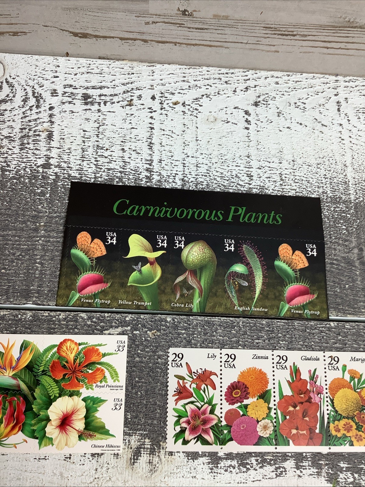 USPS Various Plants And Flower Stamps