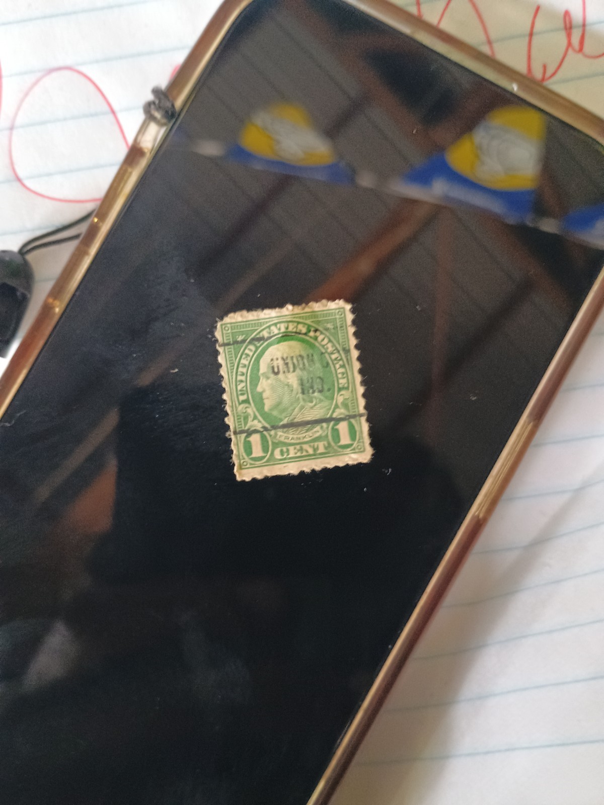 Very Rare 1 Cent Benjamin Franklin Stamp New Condition
