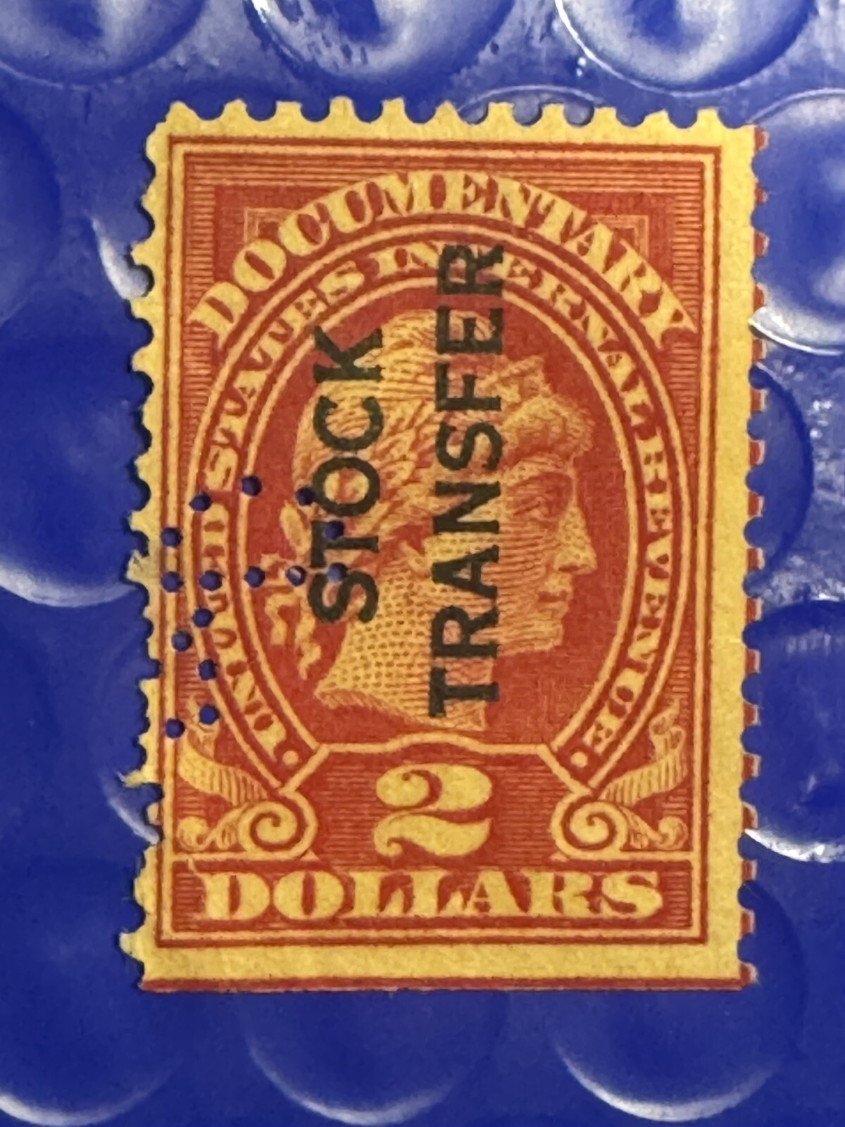 United States Internal Revenue Documentary $2 Stock Transfer Stamp