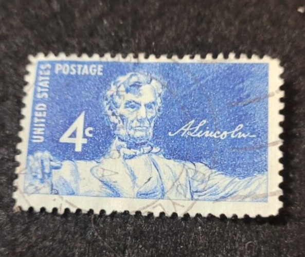 # 1116 – 1959 4¢ Statue of Lincoln ~ Used 1 Stamp + 2 FREE Stamps
