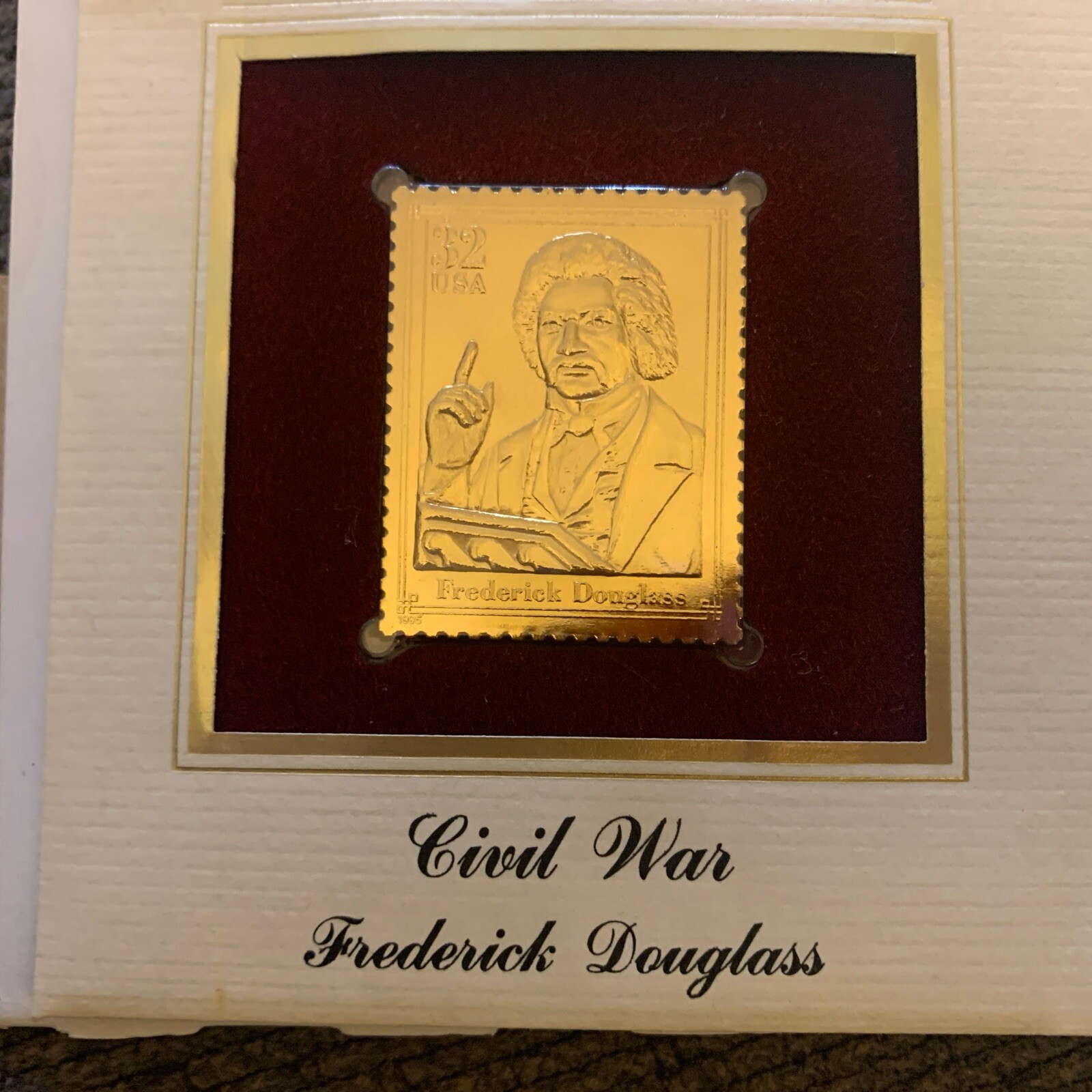 1997 – First Day of Issue, Civil War Classic Collection, with Stamp and Gold R