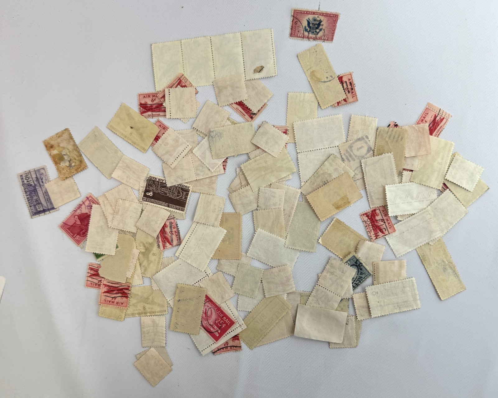 Large Vintage US Air Mail and Transportation Stamp Lot 100+ Used Scott C-Series