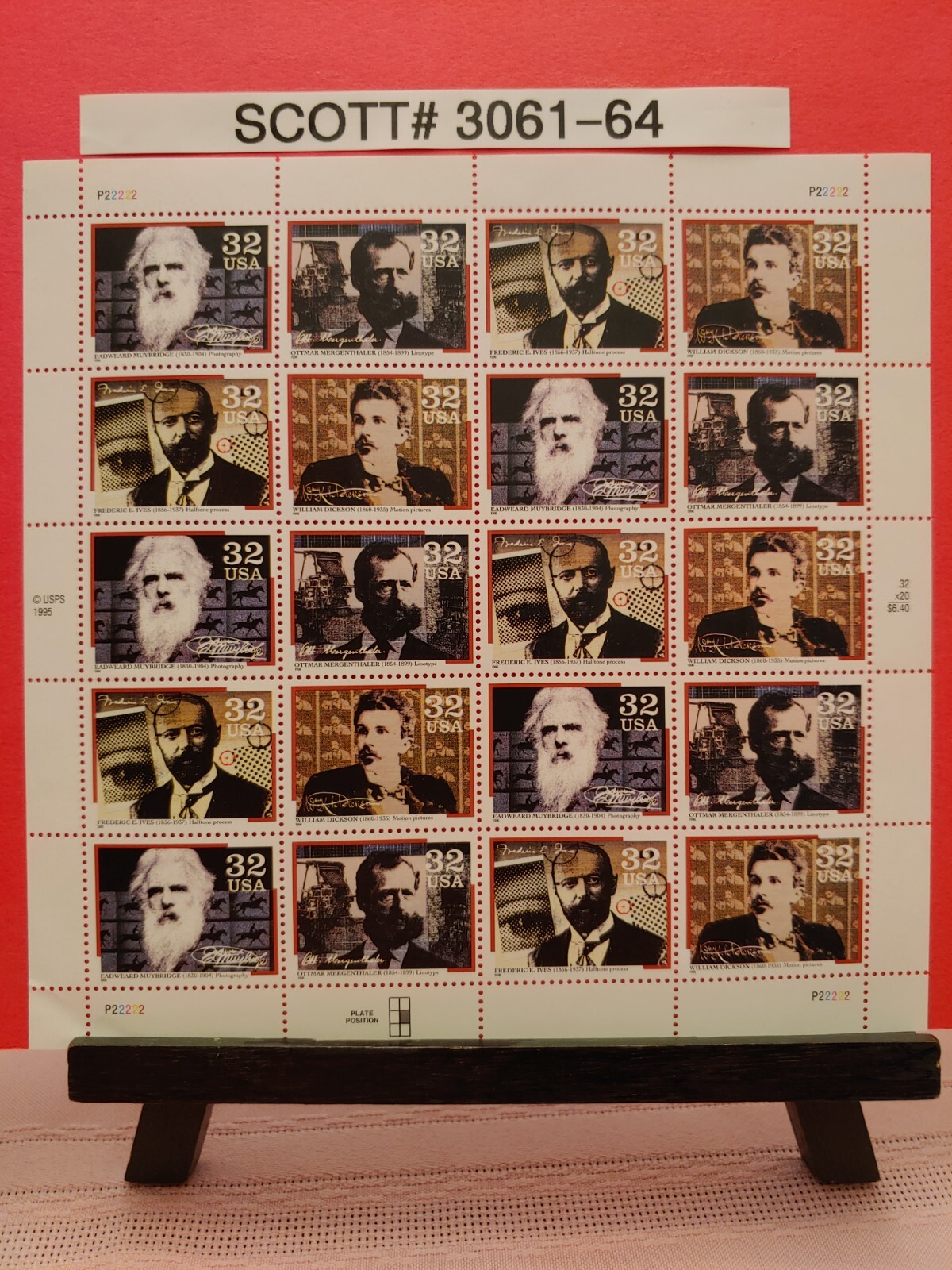 Scott # 3061-64 Pioneers of Communication – USPS Postage Stamps