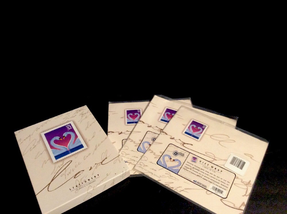 Us Postal Love Stationary And Wrapping Paper Vintage Postage Stamp USPS