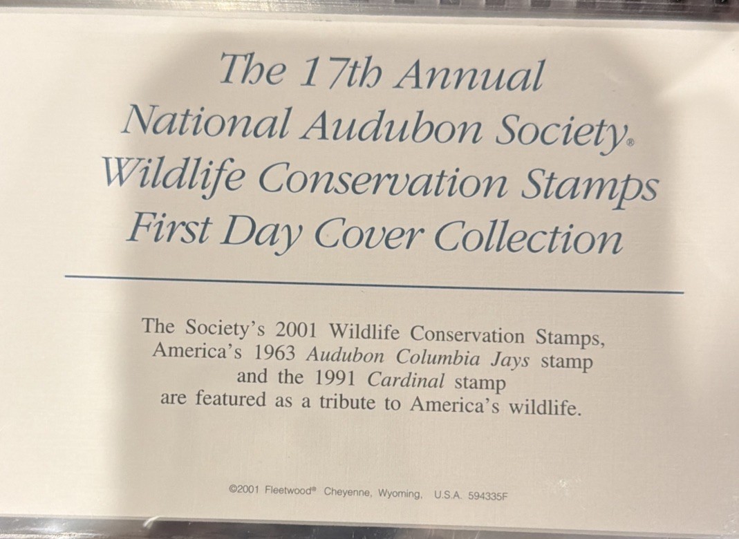 National Audubon Wildlife Conservation Stamps 2001 New York S13