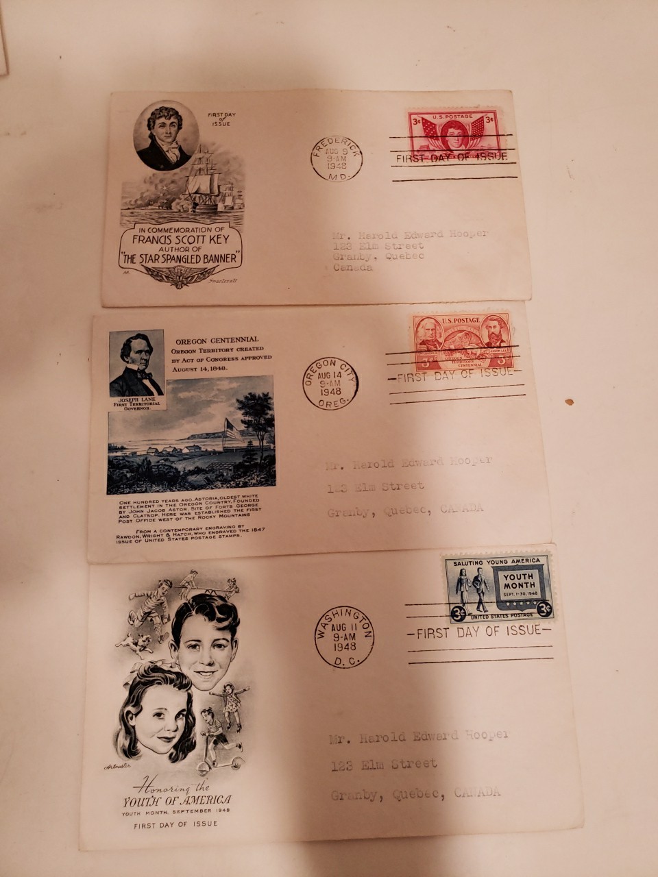 Lot of 38 — First Day Cover Issue Stamp FDC — 1948’s Mix Lot