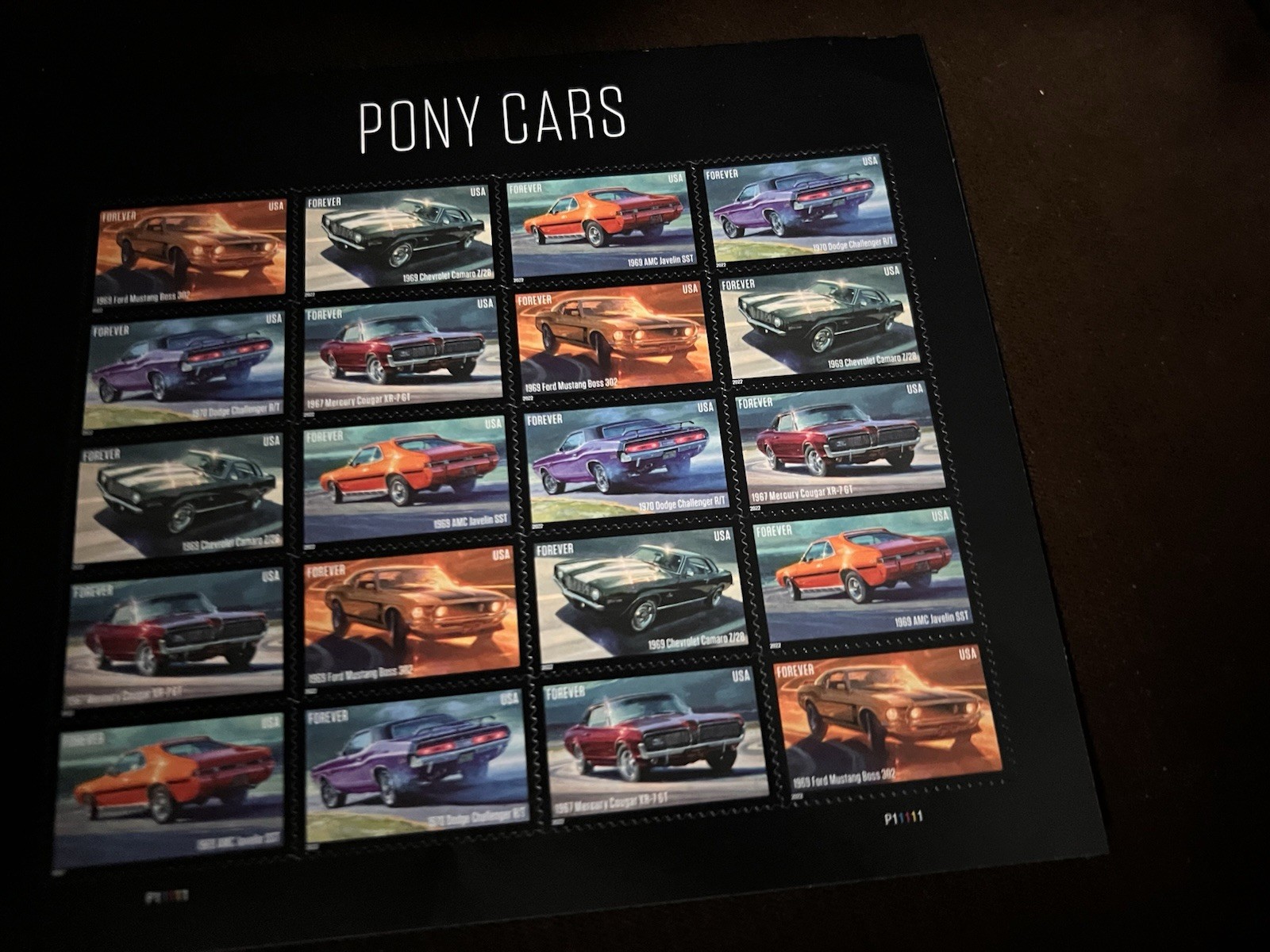 Pony Car Forever Stamps