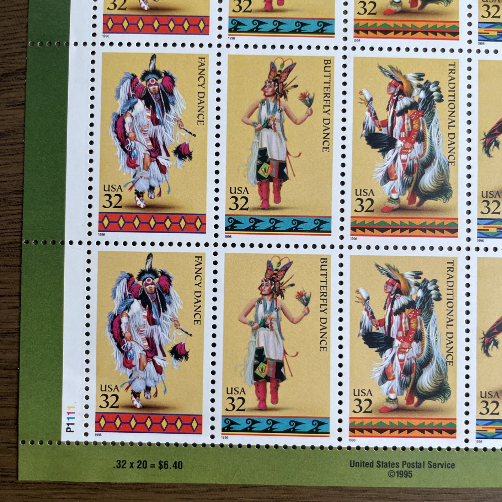 60 32¢ US Stamps of American Indian Dances Prehistorical Animas and POW MIA Lot