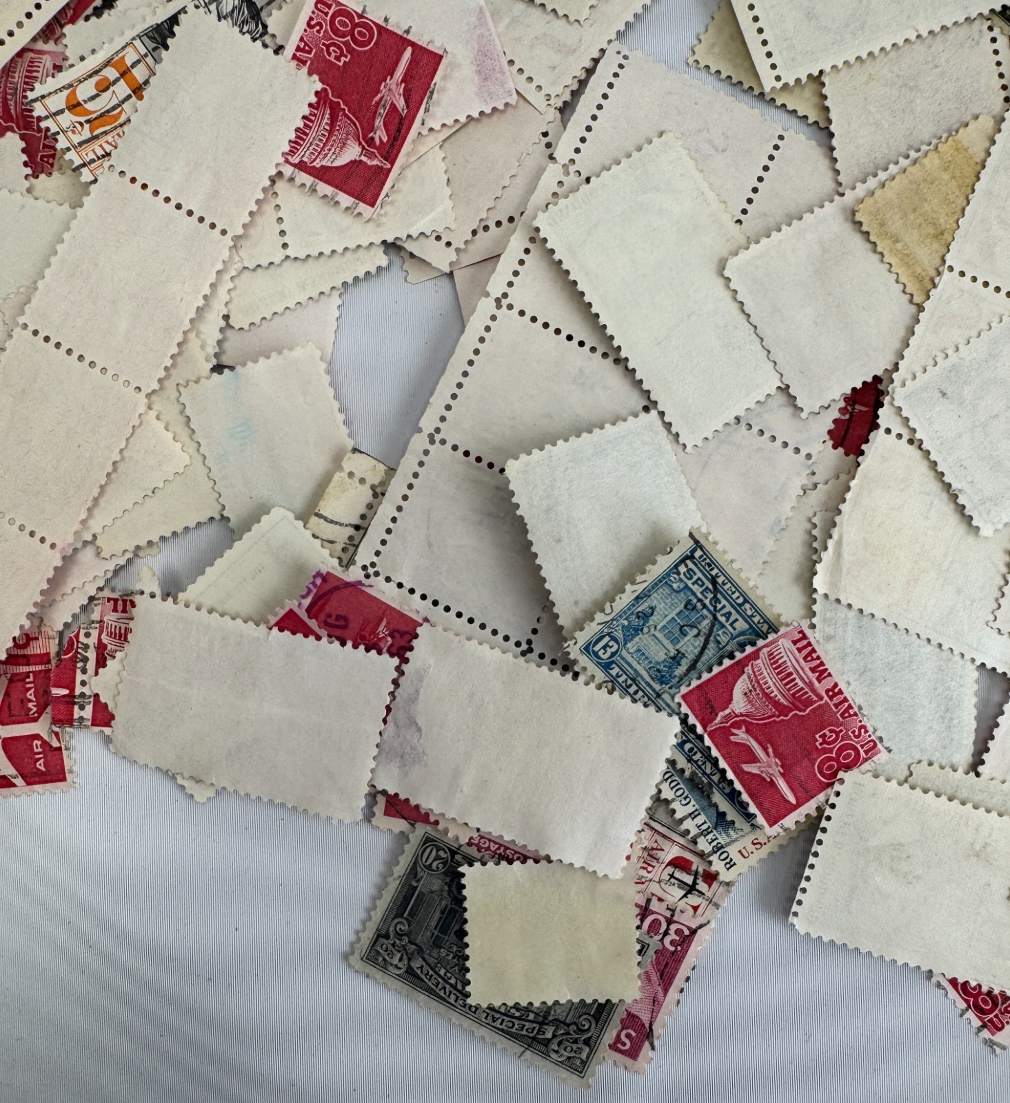 Vintage US Airmail and Special Delivery Stamp Mixture Lot 1940s-1960s Used