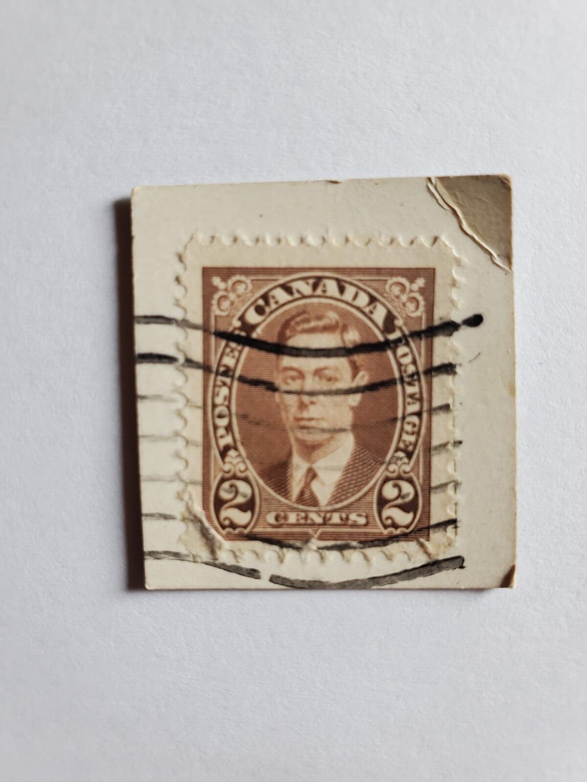 3 cents King George V #219 & 2 cents King George VI #239 Used