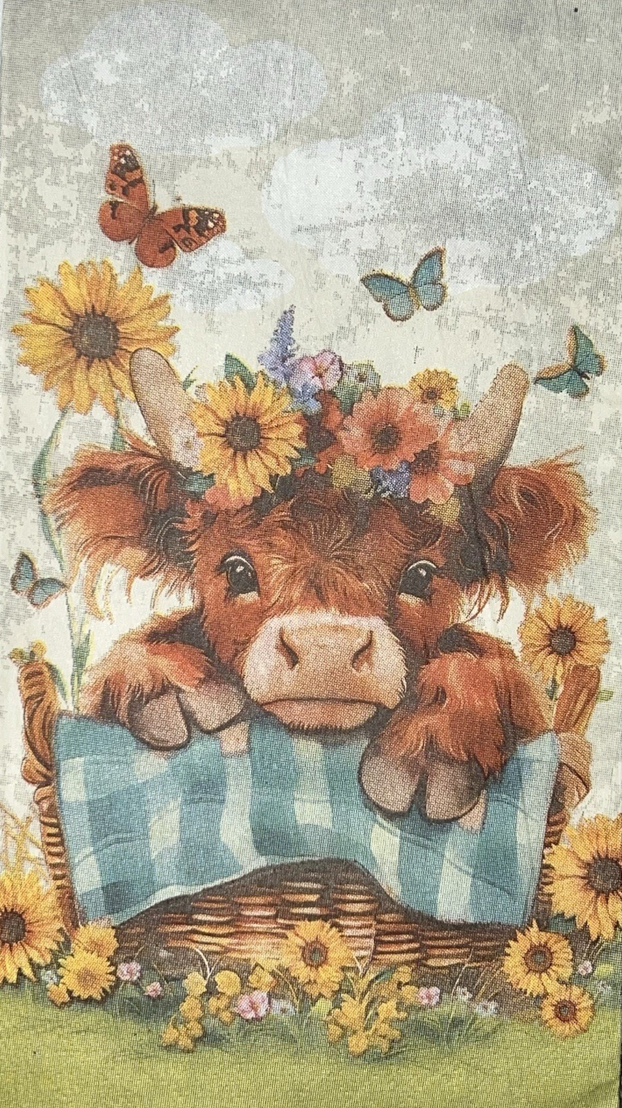 Three Paper Dinner Decoupage Art Craft Napkins -highland Cow- /sunflowers/autumn