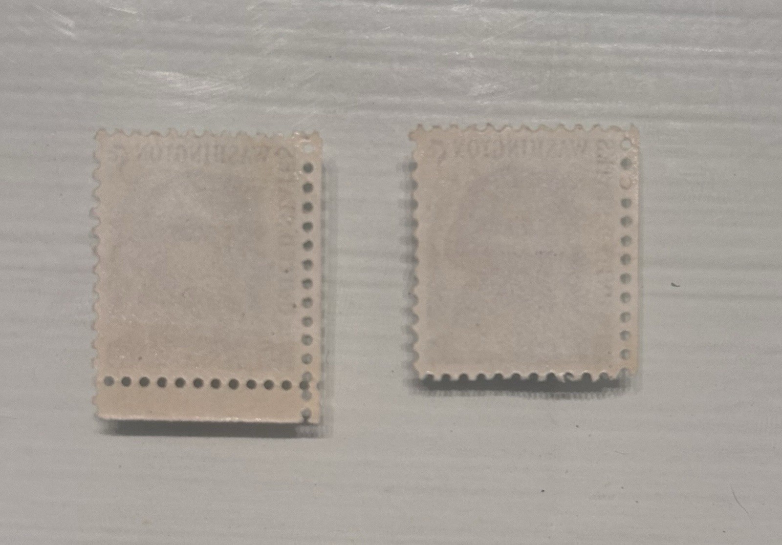2 George Washington 5 Cent US Postage Stamps, New, Not Circulated
