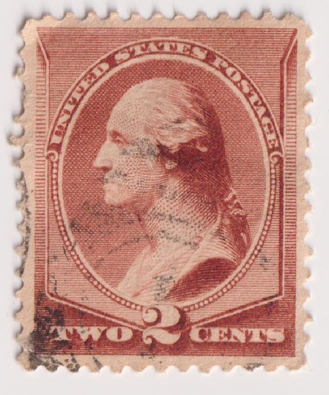 SC 210 – 2 Cent Red Brown – 1881-82 – Washington – Used (#4)