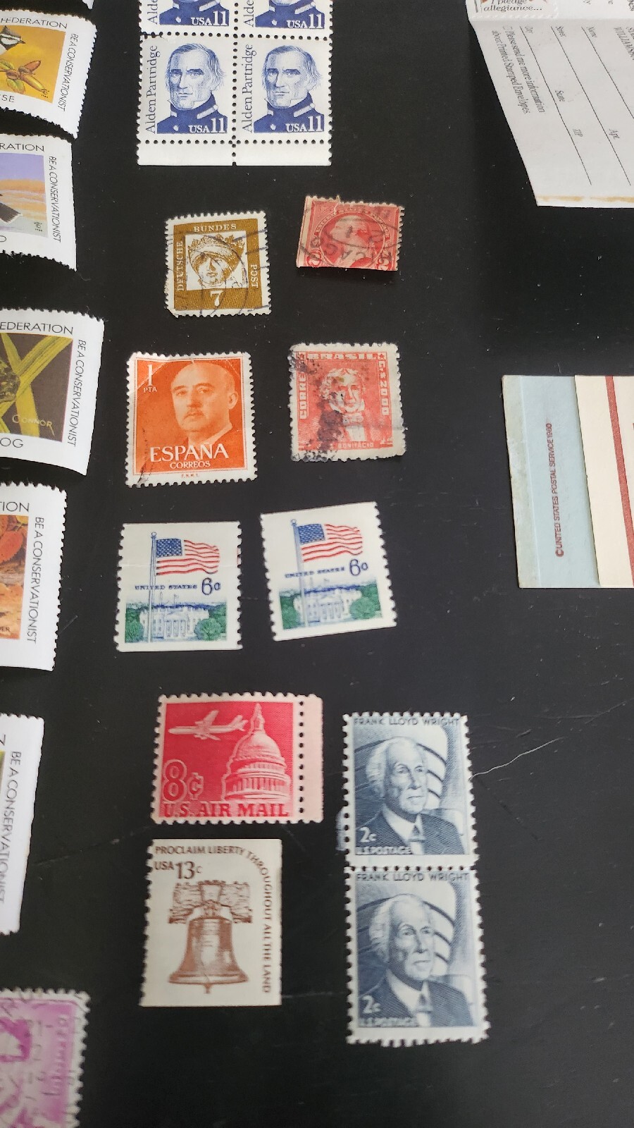 Us Postage Stamp Lot Some New and Used Some Not For Postage ( See Photos)
