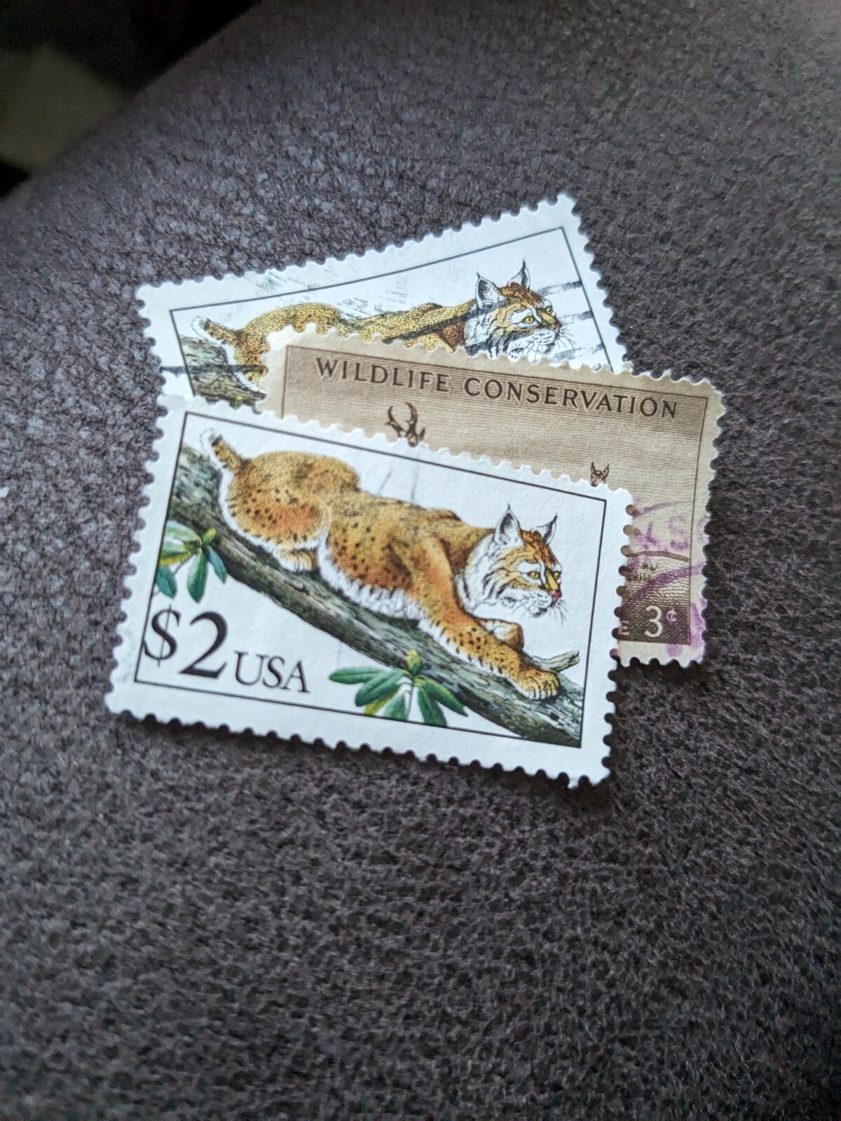 3 Wild Life Conservation stamps